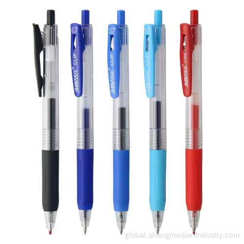 Retractable Gel Pens Wholesale Retractable Transparent Pen for Office School Manufactory